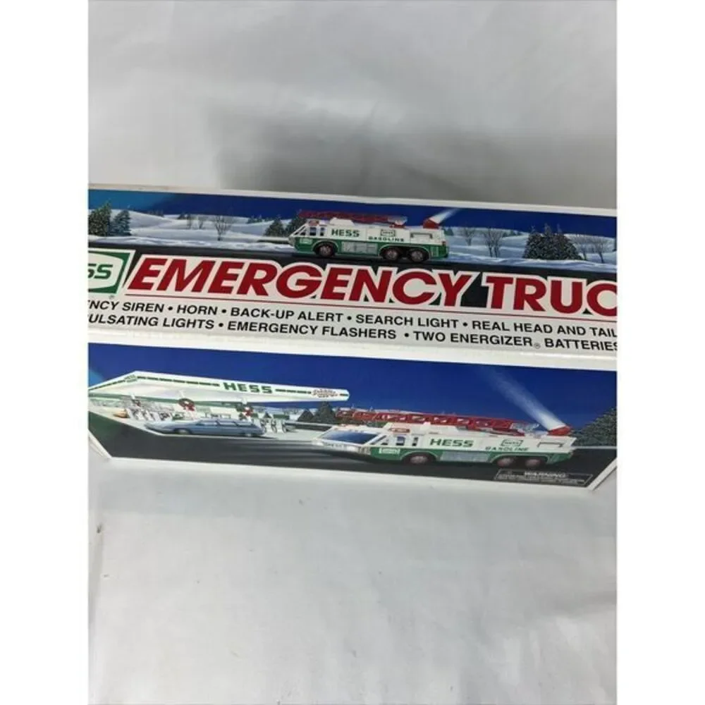Vintage 1996 Hess Truck Emergency Vehicle‎ In Original Box